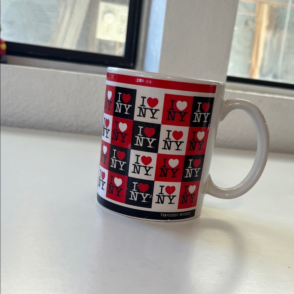 I ♥ NY Red & Black Ceramic Coffee Mug